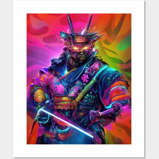 Cyber samurai Posters and Art